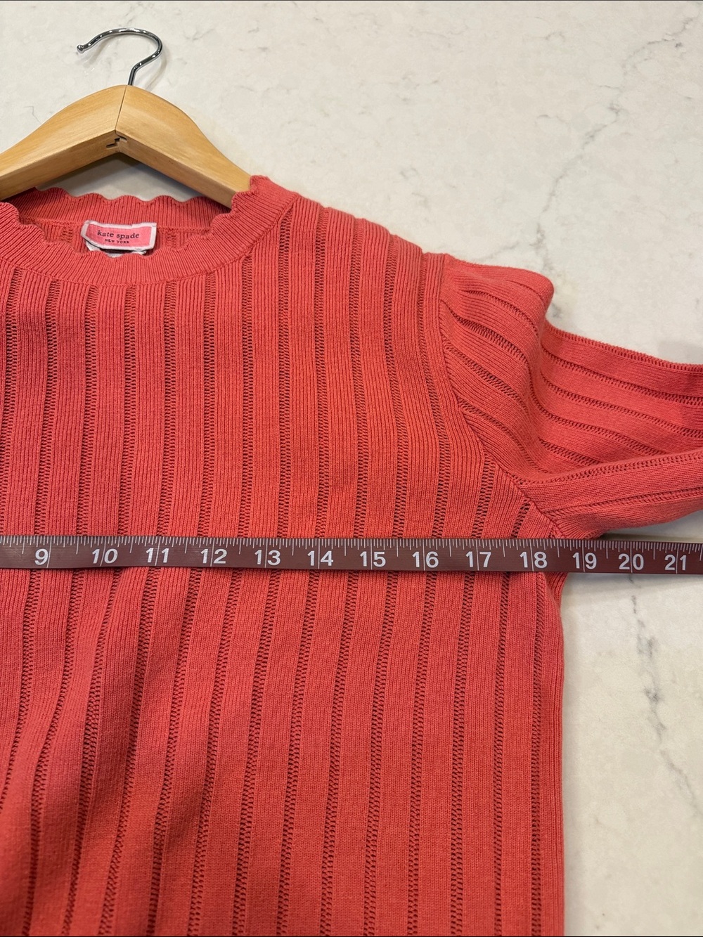 Kate Spade Pointelle Ribbed Sweater Size Small - Picture 8 of 9
